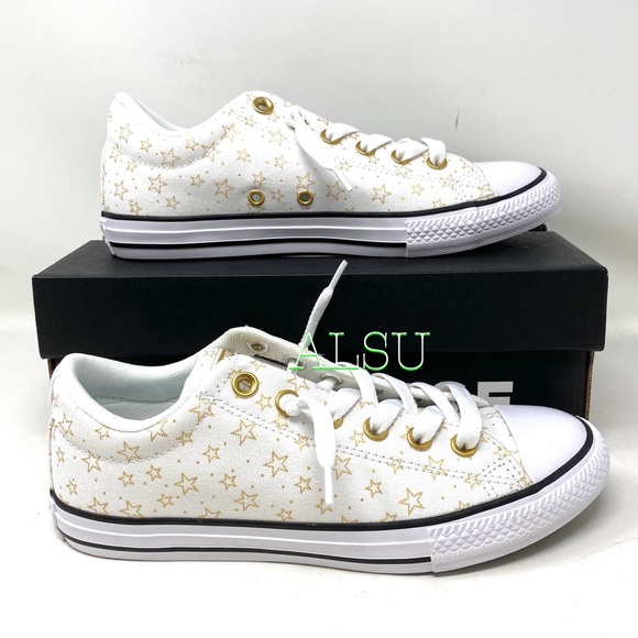 Converse Chuck 🔥SALE!🔥 Taylor AS Street Slip White Gold Kids Toddler 665514F - Picture 2 of 9